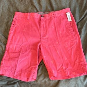 Amazon Essentials Pink Lobster Flat Front Men Shorts